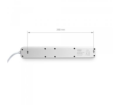 Изображение 6 Удлинитель Videx Oncord с/з 6п 3м Switch White (VF-PD63G-W)