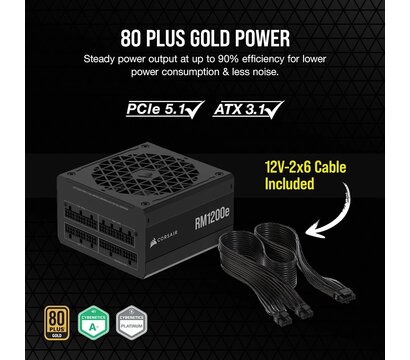 Изображение 6 Блок питания Corsair RM1200e PCIE5 1200W (CP-9020258-EU)