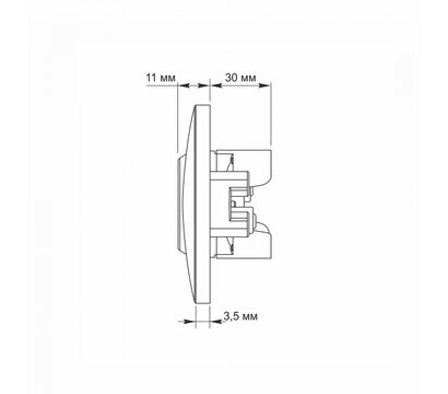 Зображення 6 Розетка Videx Binera White (VF-BNSK2-W) без кришки