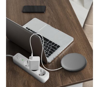 Изображение 10 Удлинитель Videx Oncord с/з 3р 3м Switch White (VF-PD33G-W) 3 місця розеток