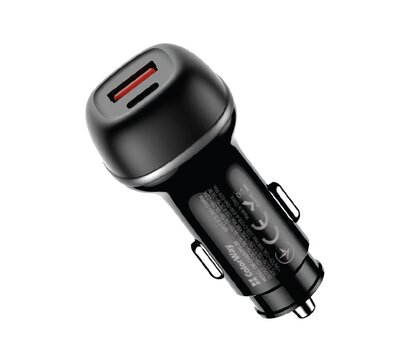 Изображение 2 Зарядное устройство ColorWay 2USB (Type-C PD45W + USB QC3.0 18W) 63W Black (CW-CHA067PD-BK)