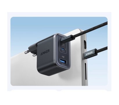 Зображення 3 Зарядний пристрій Anker Charger 70W, 2xUSB-C, 1xUSB-A, Black (A121AL11)