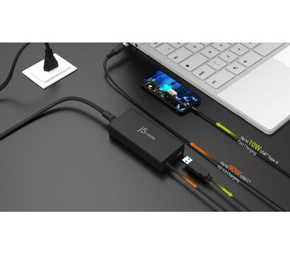Зображення 3 Зарядний пристрій J5create Super Charger 100W Black (JUP2290C-EN)