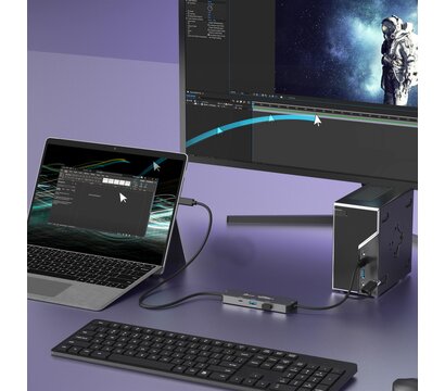 Зображення 5 USB Hub (хаб) J5create Wormhole Switch Grey (JCH462-N)