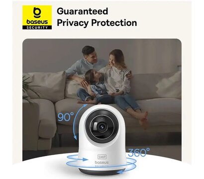 Зображення 8 Baseus Security P1 Pro Indoor Camera 3K White (Adapter Not Included)