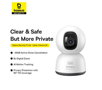 Зображення 8 Baseus Security P1 Series Indoor 3MP OS White EU