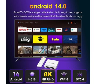 Зображення 6 HD медіаплеєр H96 Max H618 Plus 4/32GB