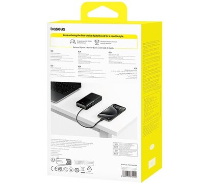 Зображення 2 Універсальна мобільна батарея Baseus Bipow 2 Digital Display 20000mAh 20W Black (P10077101113-01)