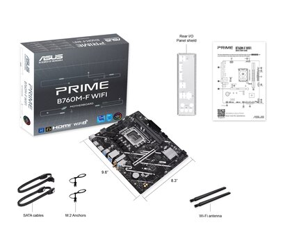 Зображення 2 Материнська плата Asus Prime B760M-F WiFi (s1700, Intel B760)