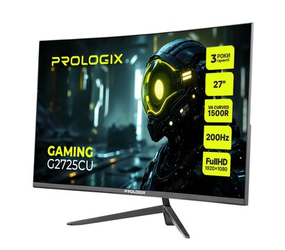 Зображення 2 Монітор Prologix Gaming G2725CU VA Black Curved 200Hz
