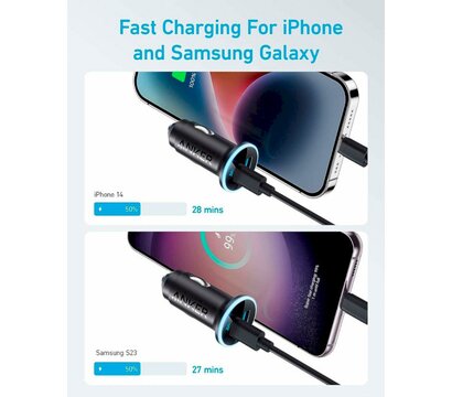 Зображення 2 Зарядний пристрій Anker PowerDrive 323 Black (A2735G11)