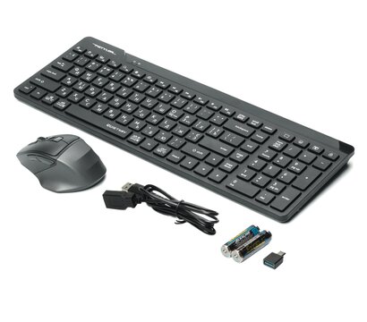 Зображення 2 Комплект мишка + клавіатура A4Tech Fstyler FG2400 Air2 Black