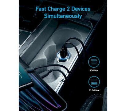 Зображення 3 Зарядний пристрій Anker PowerDrive 323 Black (A2735G11)