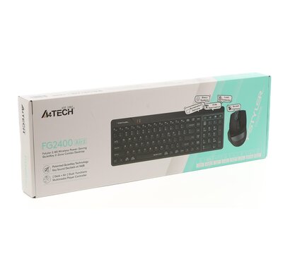 Зображення 4 Комплект мишка + клавіатура A4Tech Fstyler FG2400 Air2 Black