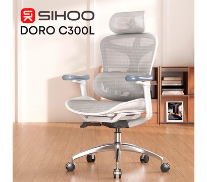 Изображение 5 Кресло Sihoo Doro C300L Mesh White DORO-C300L-A3-102)