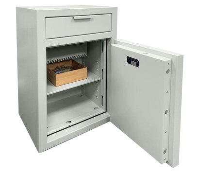 Изображение 2 Депозитный сейф Griffon CLWD II.81.K.E Grey совмещенный (код + ключ) замок