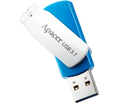 Изображение 2 USB флеш накопитель Apacer AH357 USB 3.1 128Gb Blue/White - AP128GAH357U-1