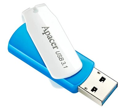 Изображение 3 USB флеш накопитель Apacer AH357 USB 3.1 128Gb Blue/White - AP128GAH357U-1