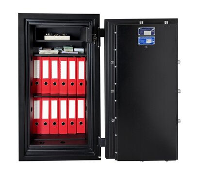 Зображення 4 Вогне-зламостійкий сейф Griffon F120CL I.110.ET Black кодовий електронний замок