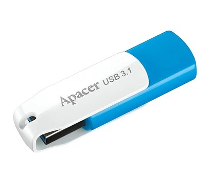 Изображение 4 USB флеш накопитель Apacer AH357 USB 3.1 128Gb Blue/White - AP128GAH357U-1