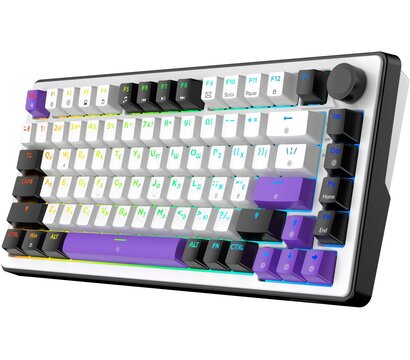 Зображення 4 Клавіатура Hator Hellyberry HK75 Wireless White/Violet