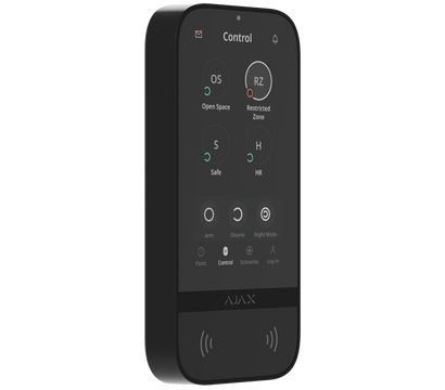 Изображение 2 Клавиатура Ajax Superior KeyPad TouchScreen G3 Black, Цвет: черный
