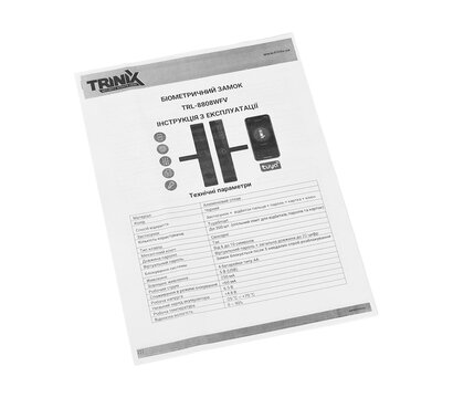Зображення 21 Автономний замок Trinix TRL-8808WFV Black для офісів/домів