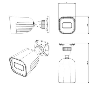Зображення 4 IP Відеокамера Provision-ISR BSV-340SR3N-36 (3.6 мм)