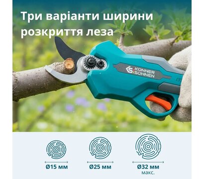 Зображення 4 Секатор Konner&Sohnen KS CPS20V-32 CASE
