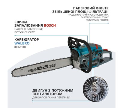 Зображення 3 Ланцюгова пила Konner&Sohnen KS CS31G-16-1 на