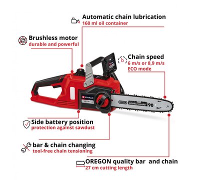 Изображение 3 Цепная пыла Einhell FORTEXXA 18/30 Li (4600010K2) на