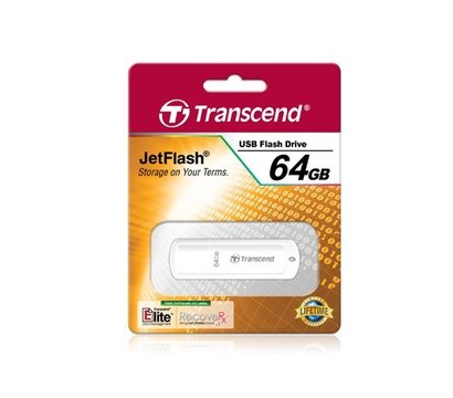 Зображення 2 Накопичувач USB Transcend JetFlash 370 White 64GB USB2.0 — TS64GJF370
