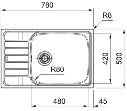 Изображение 2 Кухонная мойка Franke Spark SKL 611-78 XL (101.0716.716)