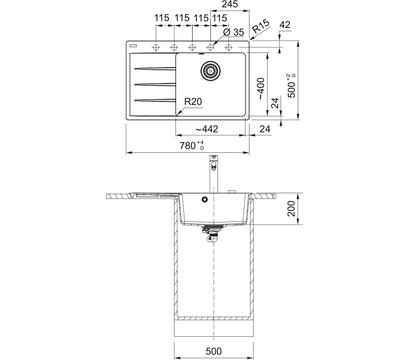 Зображення 2 Кухонна мийка Franke Centro CNG 611-78 TL (114.0630.477)