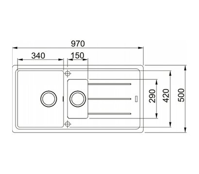 Зображення 2 Мийка для кухні Franke Basis BFG 651-97 (114.0720.002)