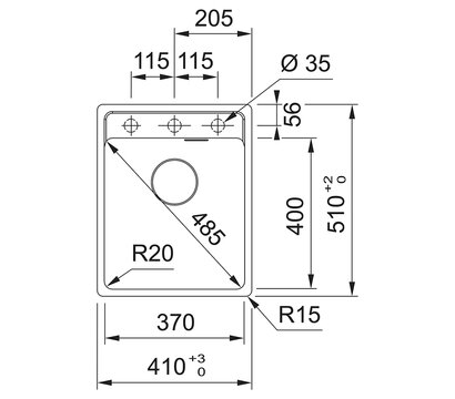 Зображення 2 Мийка для кухні Franke Maris MRG 610-37 TL (114.0668.863)