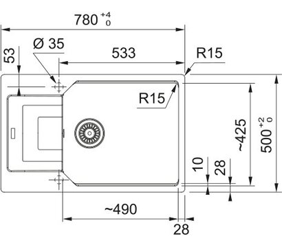 Зображення 2 Кухонна мийка Franke Urban UBG 611-78 XL (114.0701.803)