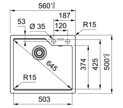 Зображення 2 Кухонна мийка Franke Urban UBG 610-56 (114.0701.788)