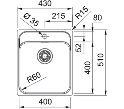 Зображення 3 Кухонна мийка Franke Smart SRX 210-40 TL (127.0703.298)