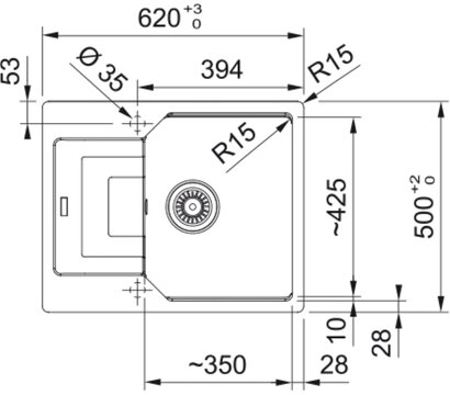 Изображение 4 Кухонная мойка Franke Urban UBG 611-62 (114.0699.235)