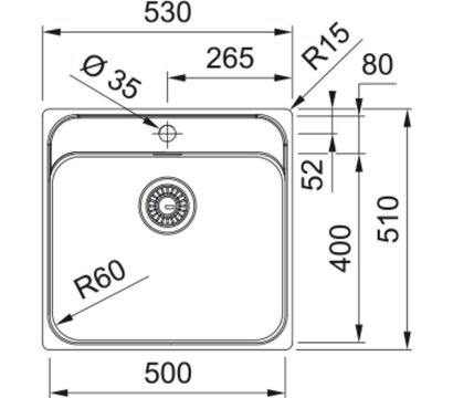 Зображення 4 Кухонна мийка Franke Smart SRX 210-50 TL (127.0703.299)