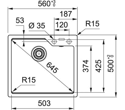Зображення 5 Мийка для кухні Franke Urban UBG 610-56 (114.0699.236)