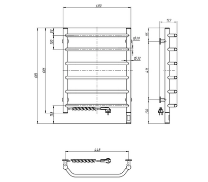 Зображення 5 Рушникосушка  Navin Блюз 600х480 (12-006133-4860)