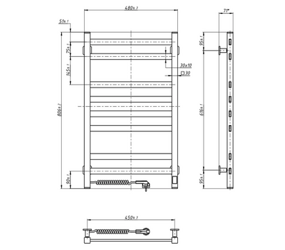 Зображення 6 Рушникосушка  Navin Авангард 800х480 (12-228153-4880)