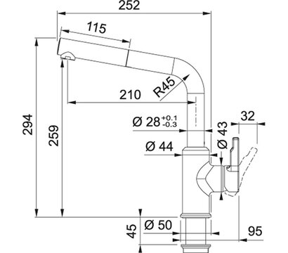 Зображення 2 Змішувач Franke Urban Pull Out (115.0627.523)
