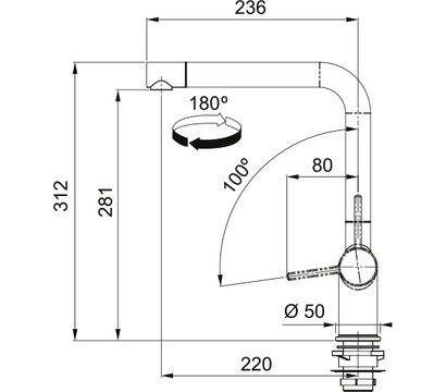 Зображення 3 Змішувач Franke Active L (115.0653.374)