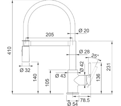 Зображення 6 Змішувач Franke Lina L Shape (115.0725.838)