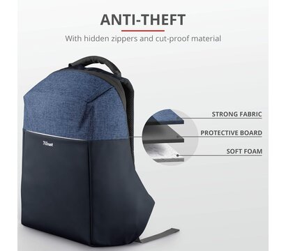 Зображення 2 Рюкзак для ноутбука Trust Nox Anti-theft Blue (23307)