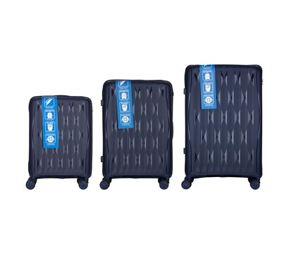 Зображення 3 набор чемоданов 2E M7979 (2E-PP-M7979-SET3-DB)