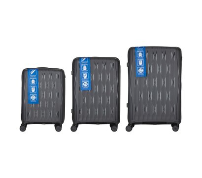 Зображення 3 набор чемоданов 2E M7979 (2E-PP-M7979-SET3-DG)